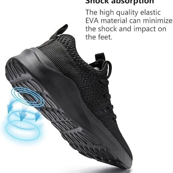 Women's Mesh Lightweight Tennis Shoes Breathable Non-Slip Workout Sneakers - Picture 6 of 7